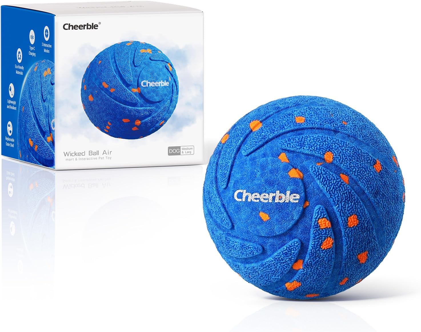 Cheerble Smart Interactive Dog Toy - Wicked Ball AIR